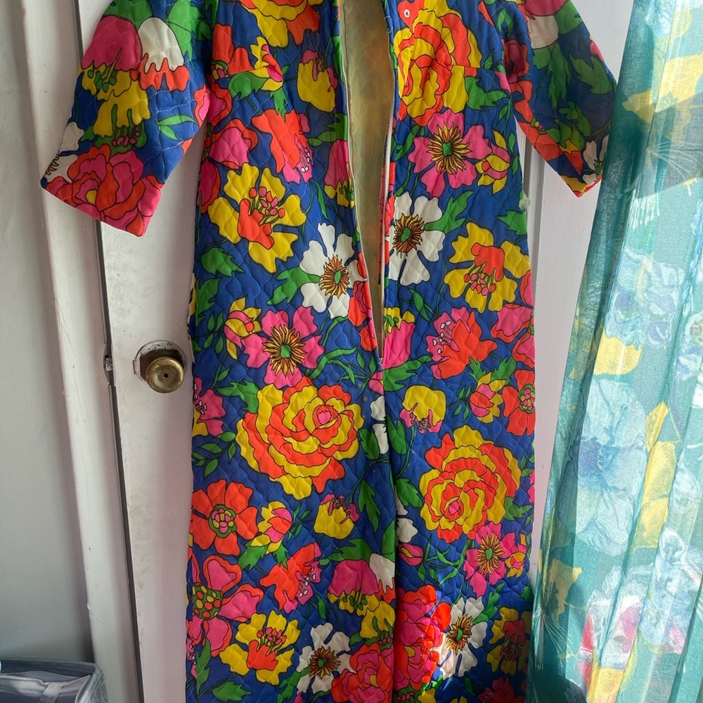 Vintage quilted colorful jumper